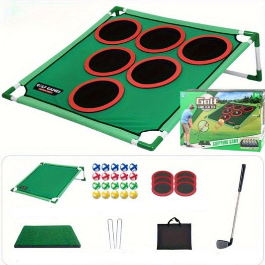 Golf Practice Net Set with Mat & Balls-0