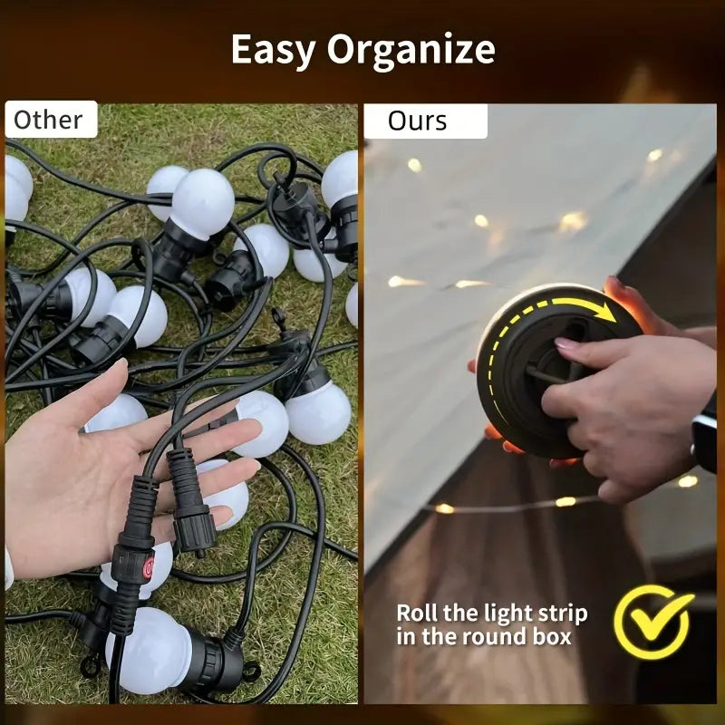 Portable Camping String Light: 2-in-1 USB Rechargeable LED-4