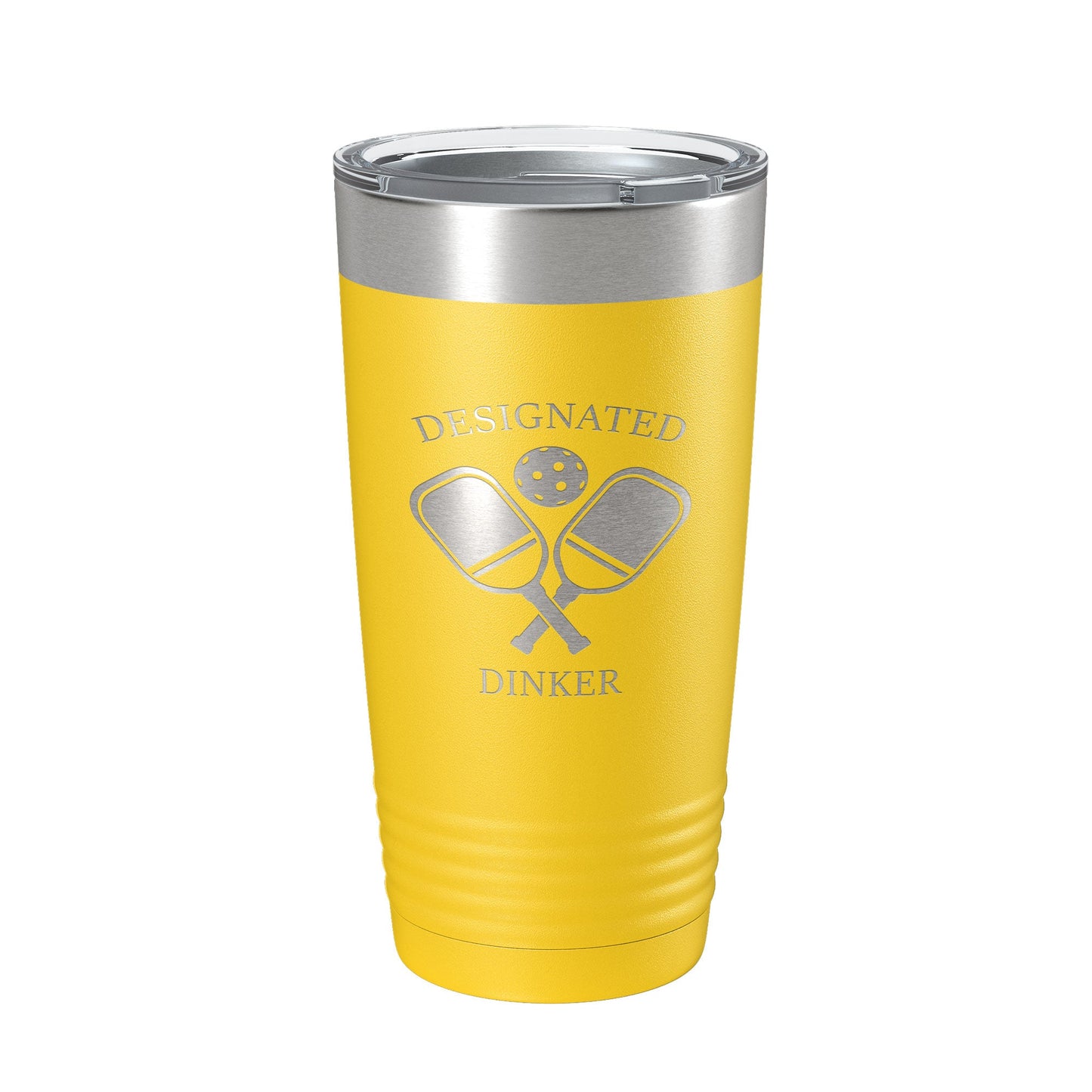 Pickleball Tumbler Designated Dinker Travel Mug Funny Pickle Ball Insulated Laser Engraved Coffee Cup Gift 20 oz-19