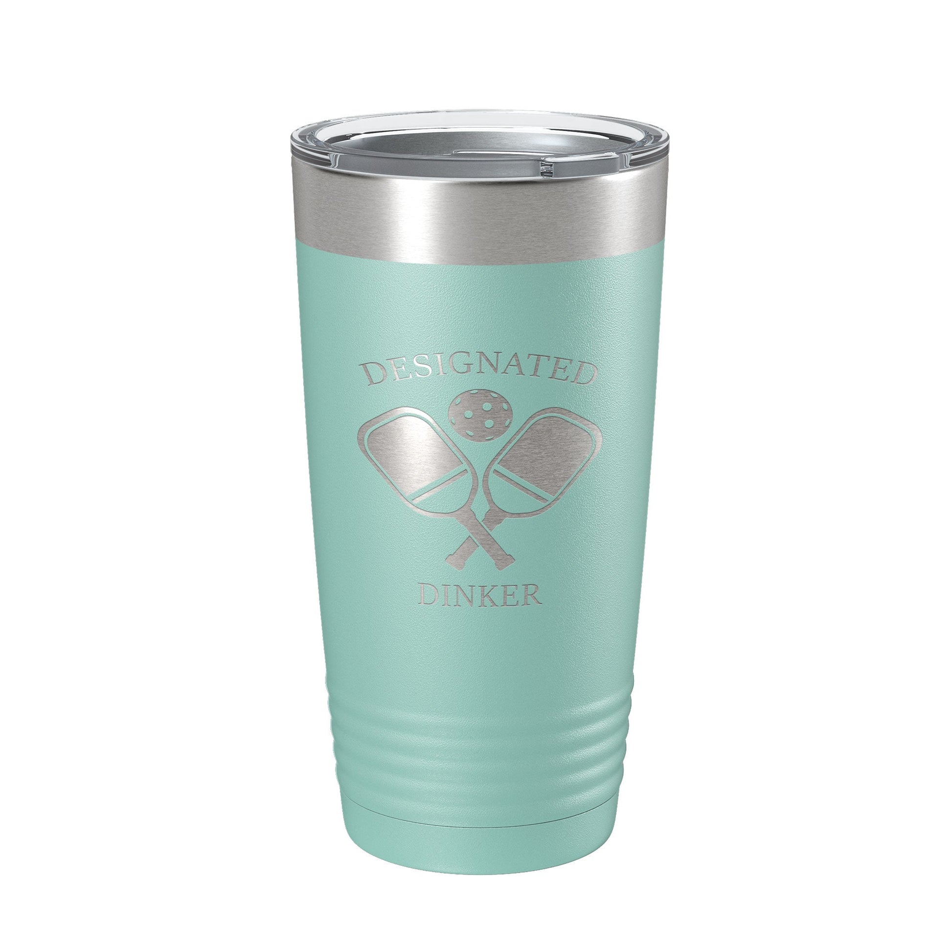 Pickleball Tumbler Designated Dinker Travel Mug Funny Pickle Ball Insulated Laser Engraved Coffee Cup Gift 20 oz-12