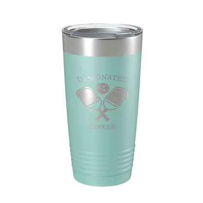 Pickleball Tumbler Designated Dinker Travel Mug Funny Pickle Ball Insulated Laser Engraved Coffee Cup Gift 20 oz-12