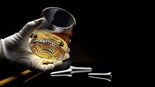 The Wine Savant Golf Ball Whiskey Glasses Set of 2-8oz Golf Gifts - Unique Whiskey Golf Glasses Set - Golf Gifts For Men & Women - Gifts for Golfers Golf Accessories Golf Ball Glasses (2 pack)-1