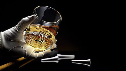 The Wine Savant Golf Ball Whiskey Glasses Set of 2-8oz Golf Gifts - Unique Whiskey Golf Glasses Set - Golf Gifts For Men & Women - Gifts for Golfers Golf Accessories Golf Ball Glasses (2 pack)-1