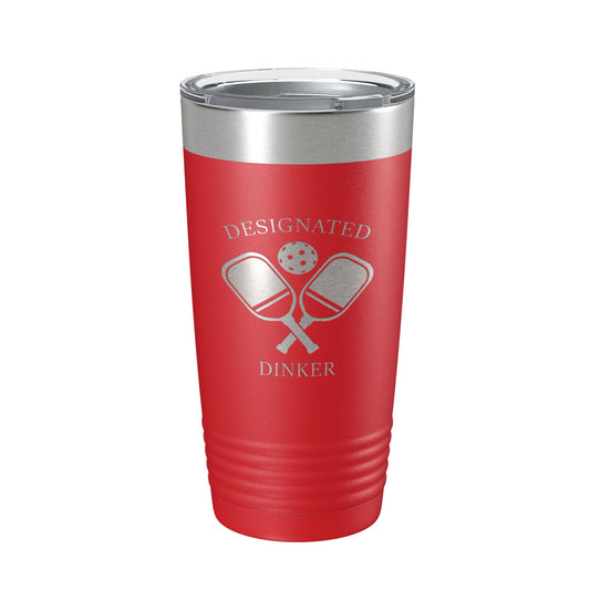 Pickleball Tumbler Designated Dinker Travel Mug Funny Pickle Ball Insulated Laser Engraved Coffee Cup Gift 20 oz-10