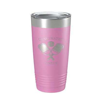 Pickleball Tumbler Designated Dinker Travel Mug Funny Pickle Ball Insulated Laser Engraved Coffee Cup Gift 20 oz-14
