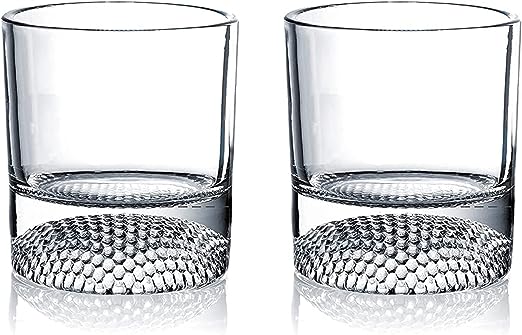 The Wine Savant Golf Ball Whiskey Glasses Set of 2-8oz Golf Gifts - Unique Whiskey Golf Glasses Set - Golf Gifts For Men & Women - Gifts for Golfers Golf Accessories Golf Ball Glasses (2 pack)-3