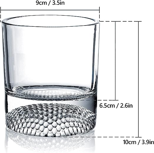 The Wine Savant Golf Ball Whiskey Glasses Set of 2-8oz Golf Gifts - Unique Whiskey Golf Glasses Set - Golf Gifts For Men & Women - Gifts for Golfers Golf Accessories Golf Ball Glasses (2 pack)-4