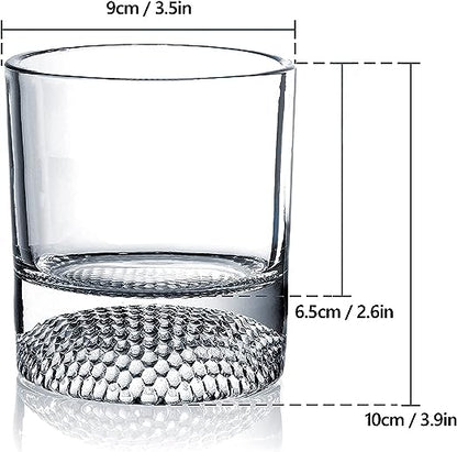 The Wine Savant Golf Ball Whiskey Glasses Set of 2-8oz Golf Gifts - Unique Whiskey Golf Glasses Set - Golf Gifts For Men & Women - Gifts for Golfers Golf Accessories Golf Ball Glasses (2 pack)-4