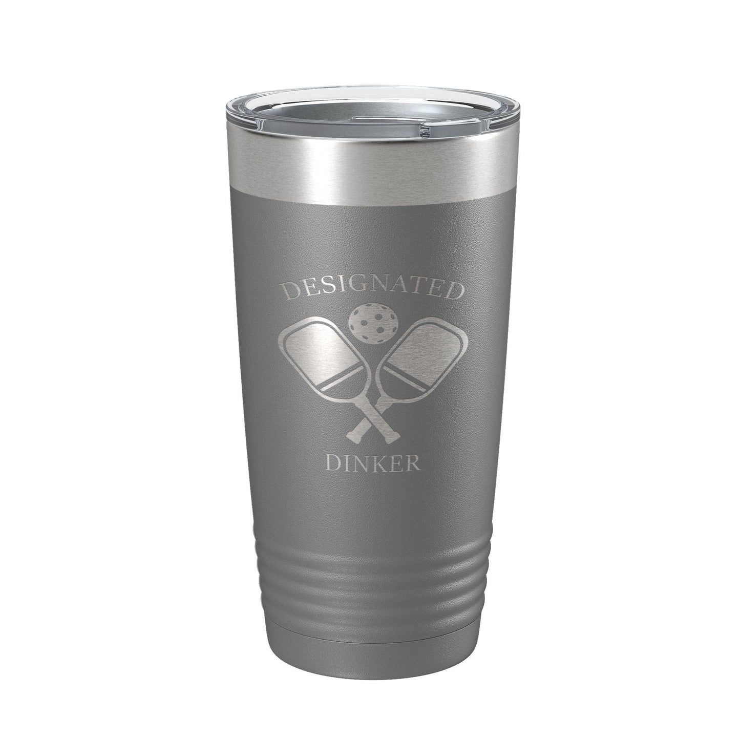 Pickleball Tumbler Designated Dinker Travel Mug Funny Pickle Ball Insulated Laser Engraved Coffee Cup Gift 20 oz-16