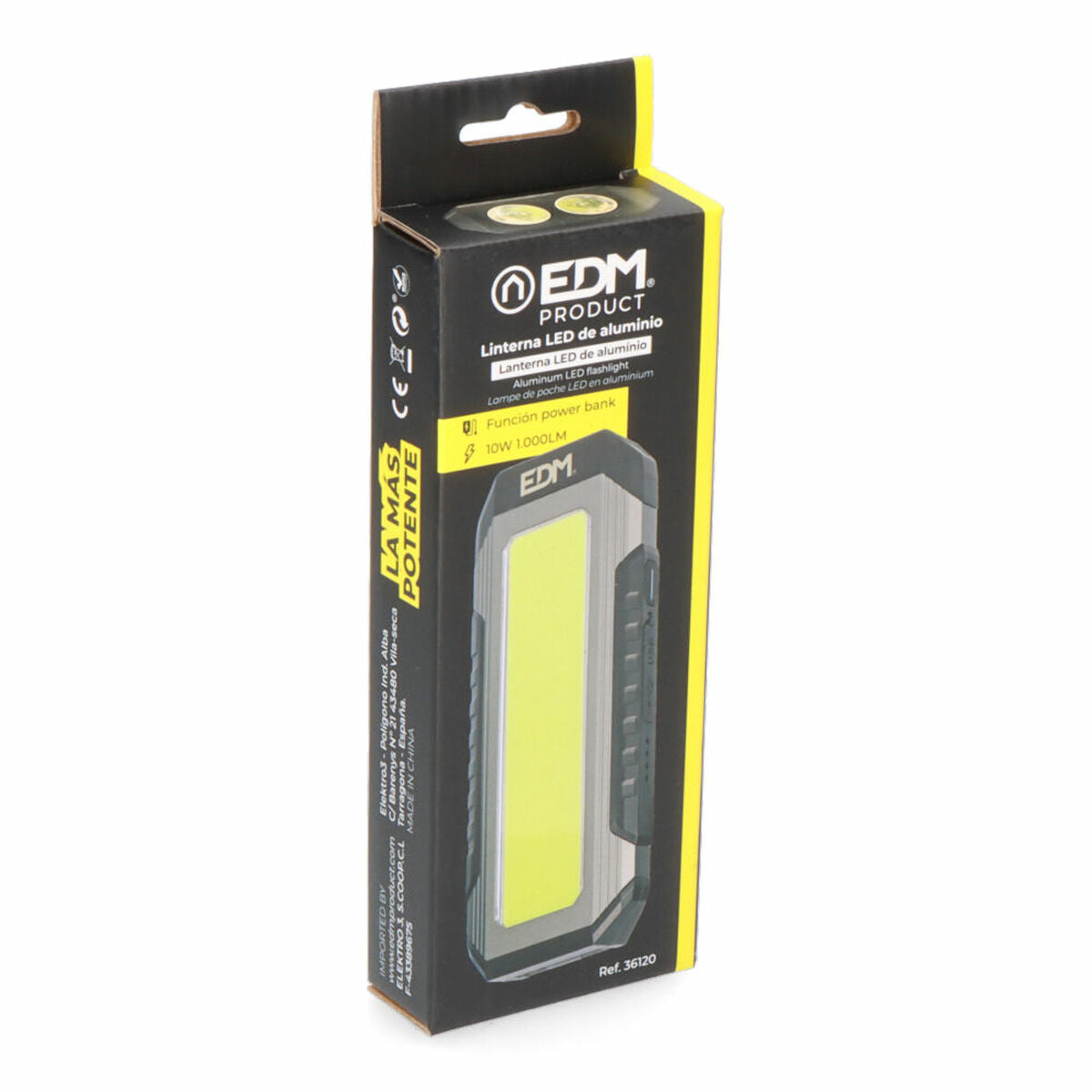 Torch LED EDM 36120 18650 5 W 10 W 1000 Lm 200 Lm Double-7