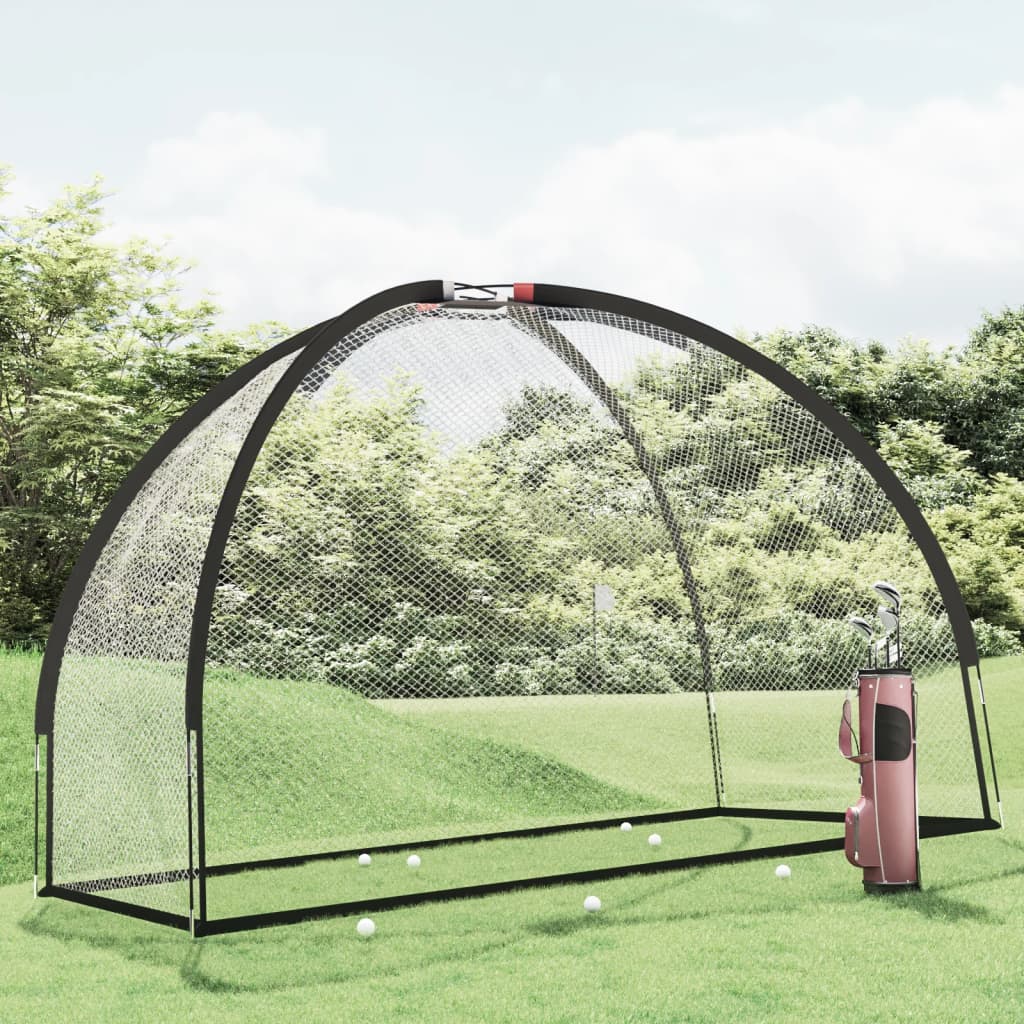 vidaXL Golf Practice Net Black 118.1"x59.1"x82.7" Polyester-0