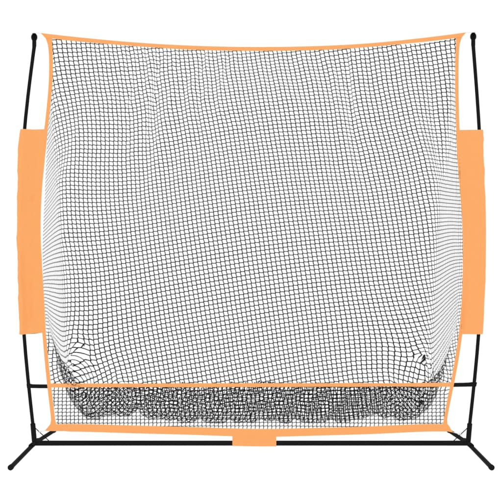 vidaXL Golf Practice Net Black and Orange 84.6"x42.1"x85" Polyester-1