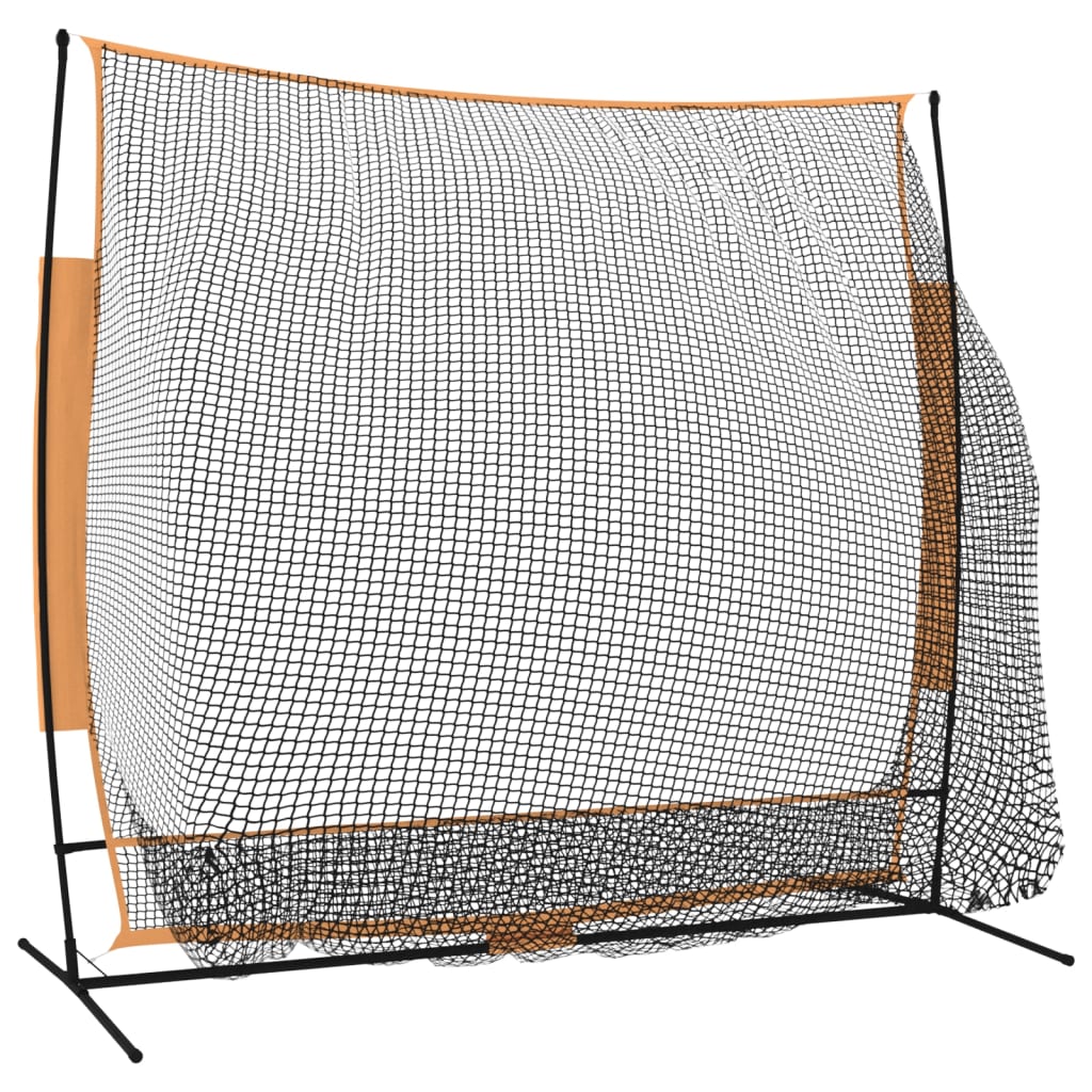 vidaXL Golf Practice Net Black and Orange 84.6"x42.1"x85" Polyester-3