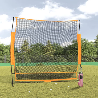 vidaXL Golf Practice Net Black and Orange 84.6"x42.1"x85" Polyester-0