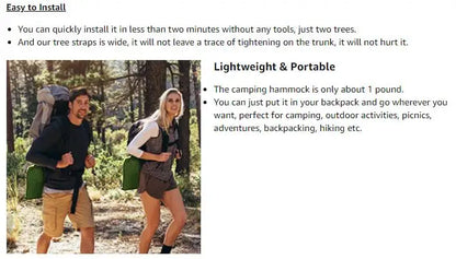 2-Person Camping Hammock with Mosquito Net-4
