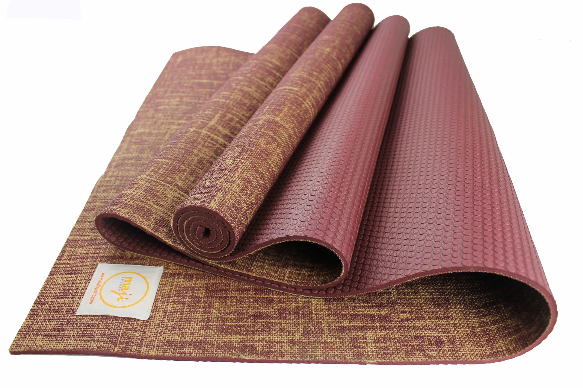 Jute Premium ECO Fitness, pilates, Yoga Mat + Muscle Recovery & 3 Pack Resistance Band Bundle-13