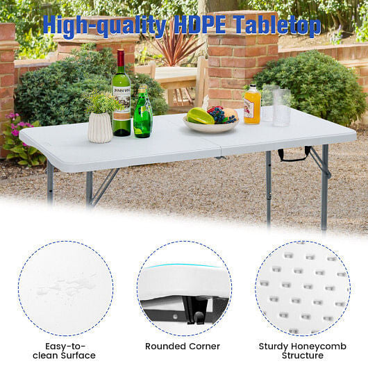 3-Level Height Adjustable Folding Table-3