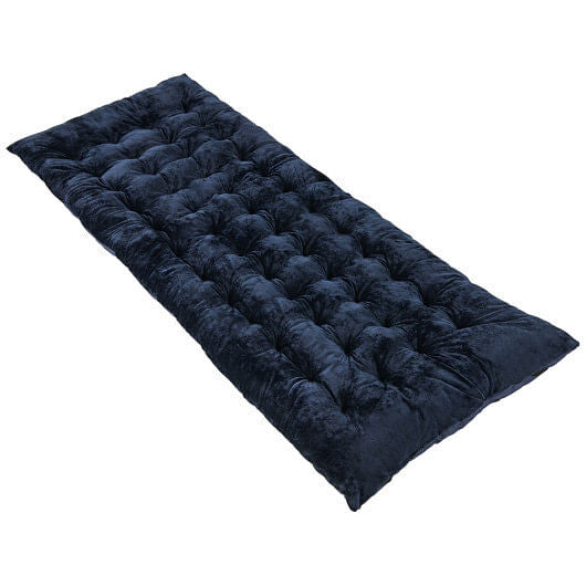 75 x 27.5 Inch Camping Cot Pads with Soft and Breathable Crystal Velvet-Gray-1