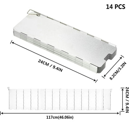 Plates Gas Stove Wind Shield Outdoor Camping Picnic Cooking Burner Windproof Screen Aluminum Alloy Wind Screen-7