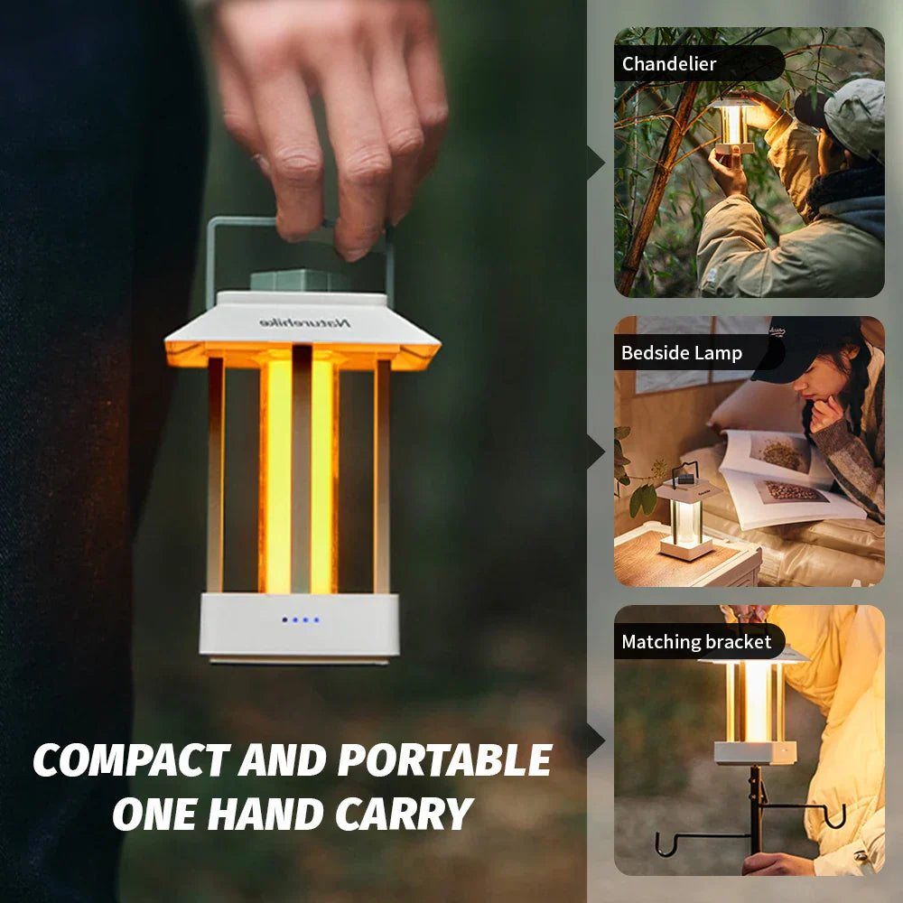 Ultralight Portable Camping Lamp Outdoor Tent Lantern Green-2