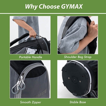 14-Way Golf Cart Stand Bag with Waterproof Rain Hood-3