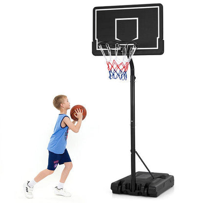 Portable Outdoor Basketball Hoop 6.9-8.5 FT Adjustable with Fillable Base Shatterproof PC Backboard-2