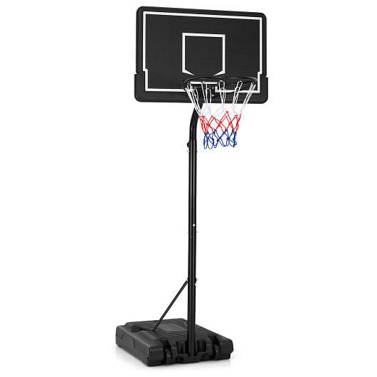 Portable Outdoor Basketball Hoop 6.9-8.5 FT Adjustable with Fillable Base Shatterproof PC Backboard-4