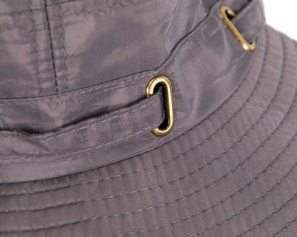 Grey casual weatherproof bucket golf hat-4