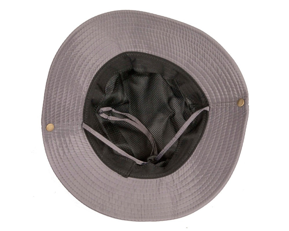 Grey casual weatherproof bucket golf hat-3