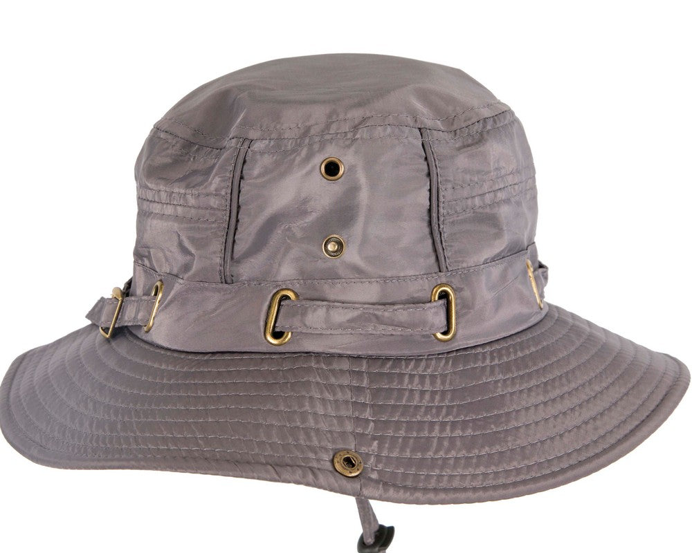 Grey casual weatherproof bucket golf hat-2