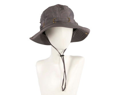 Grey casual weatherproof bucket golf hat-0
