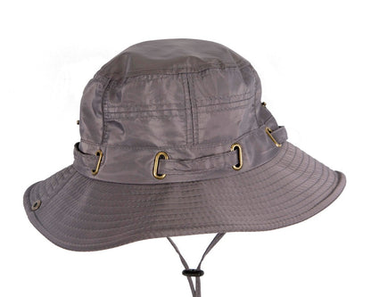 Grey casual weatherproof bucket golf hat-1