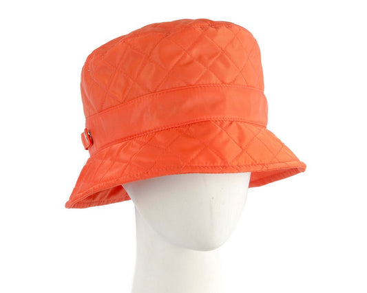 Orange casual weatherproof bucket golf hat-0