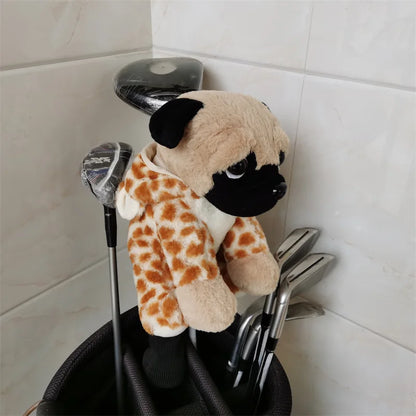 Pug Dog Animal Golf Wood Headcover-3