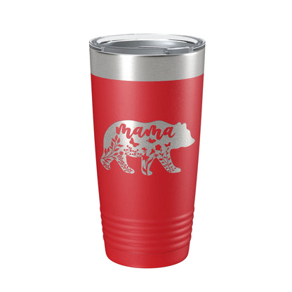 Mama Bear Tumbler Travel Mug Insulated Laser Engraved Coffee Cup Momma Mom Mother's Day Gift Cute 20 oz-10