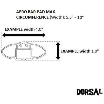 DORSAL Aero Roof Rack Pads - SunGuard (No Fade) for Factory and Wide Crossbars - Pack of 2 for Surfboards Kayaks Sups Snowboards-2