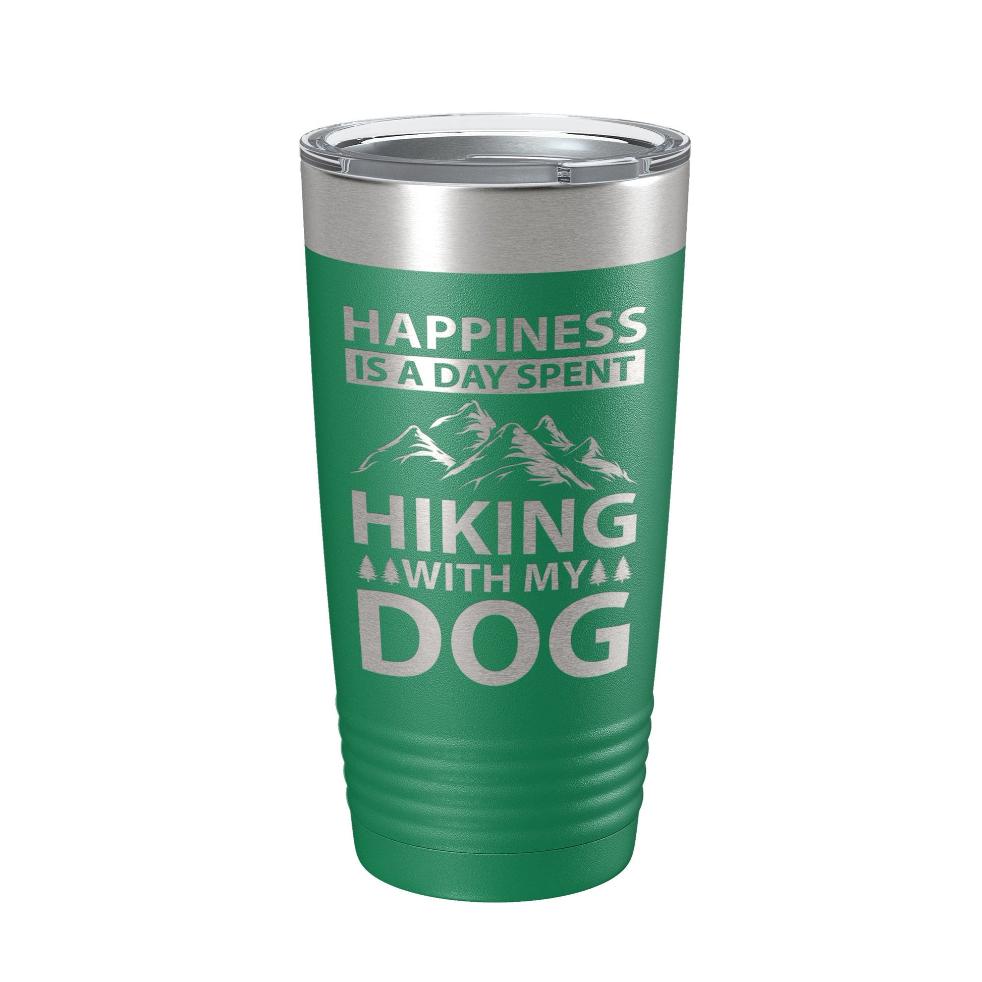 Dog Lover Tumbler Happiness Is A Day Spent Hiking With My Dog Travel Mug Insulated Laser Engraved Coffee Cup Happy 20 oz-9