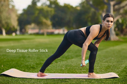 Jute Premium ECO Fitness, pilates, Yoga Mat + Muscle Recovery & 3 Pack Resistance Band Bundle-2