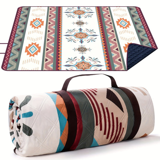 Outdoor Camping Blanket Waffle Weave Picnic Mat-0