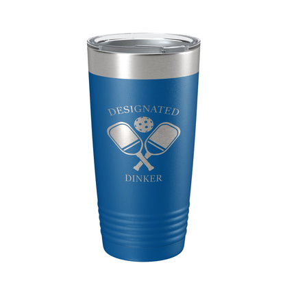Pickleball Tumbler Designated Dinker Travel Mug Funny Pickle Ball Insulated Laser Engraved Coffee Cup Gift 20 oz-6